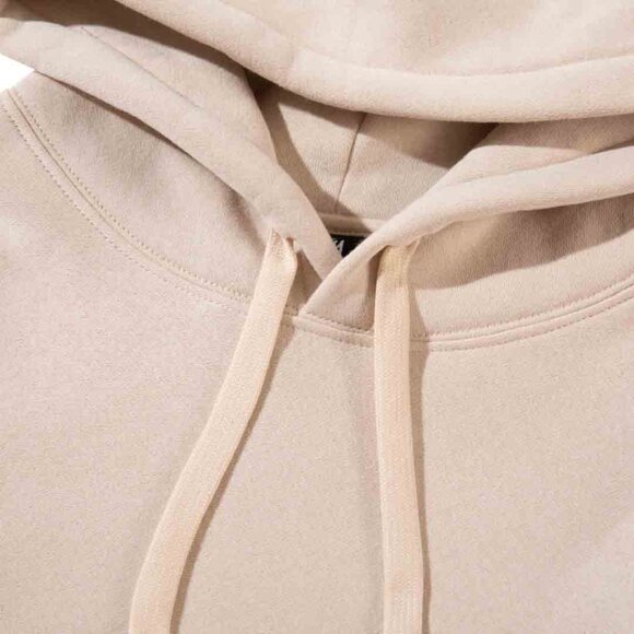 Men's Stussy Cream Printed Hooded Drawstring Sweatshirt Size: M - Picture 12 of 12